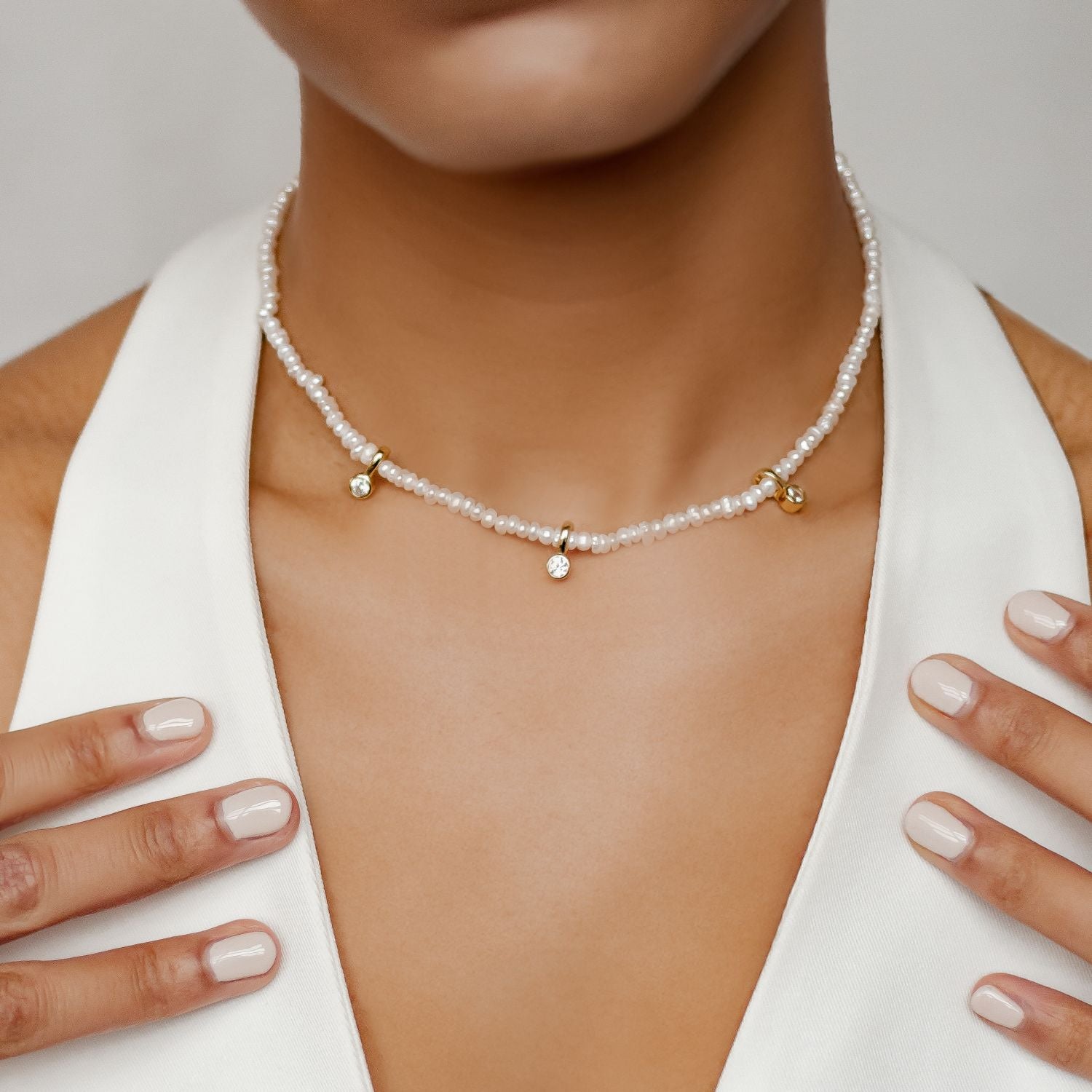 Colgante Clip-on Diamante Plata de Ley 925